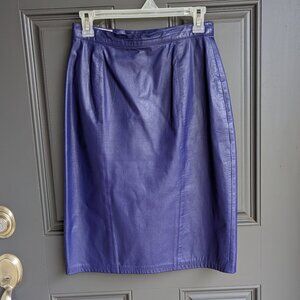 Vintage Para Leather Skirt